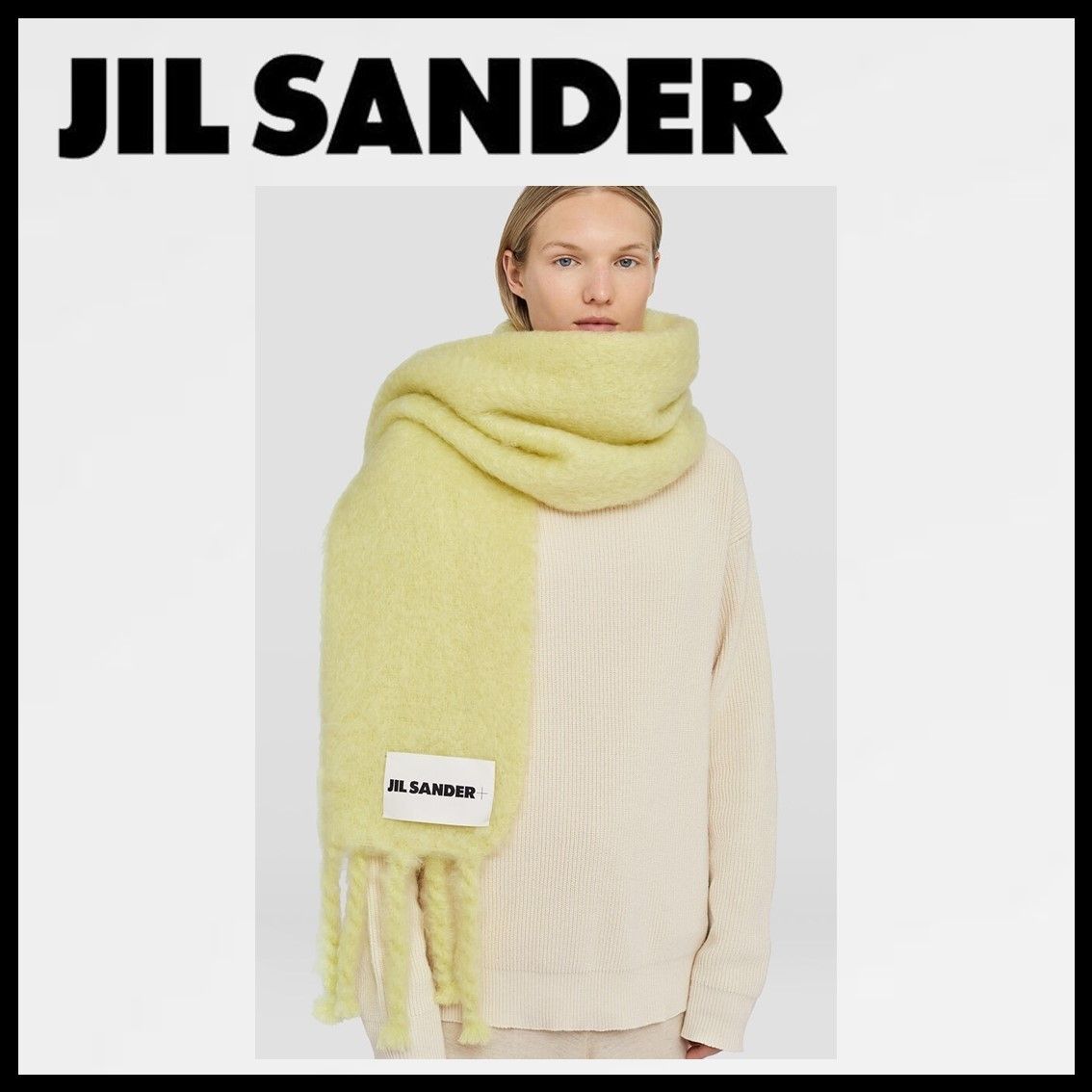 直営店買付☆JIL SANDER ウール モヘア マフラー (Jil Sander/マフラー