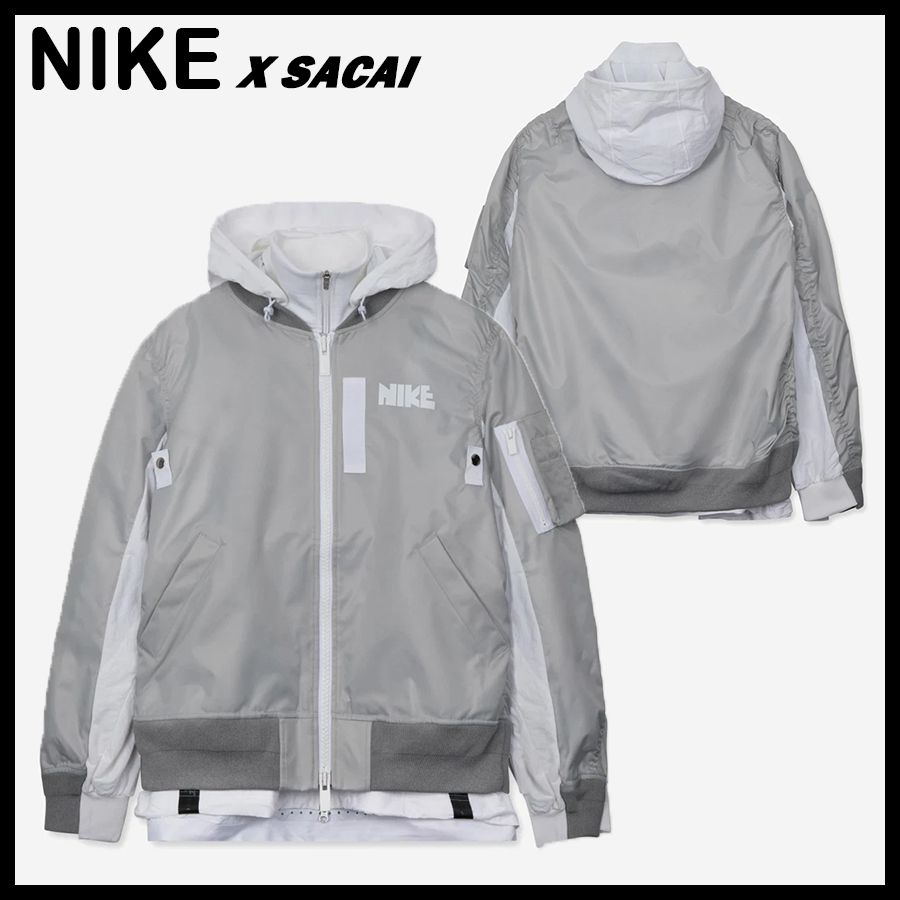 ☆NIKE x SACAI☆NRG LAYERED ボンバージャケット☆追跡可 (Nike