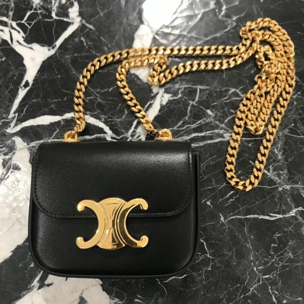 本物保証/CELINE ミニ チェーン クロード ショルダーバッグ 上品