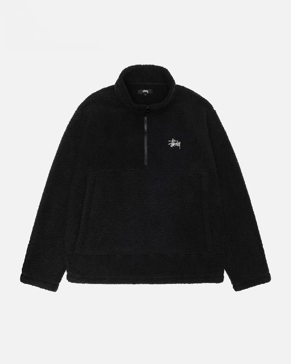 STUSSY】ハーフ ジップ スウェット[シンプル☆デイリー使い☆] (STUSSY
