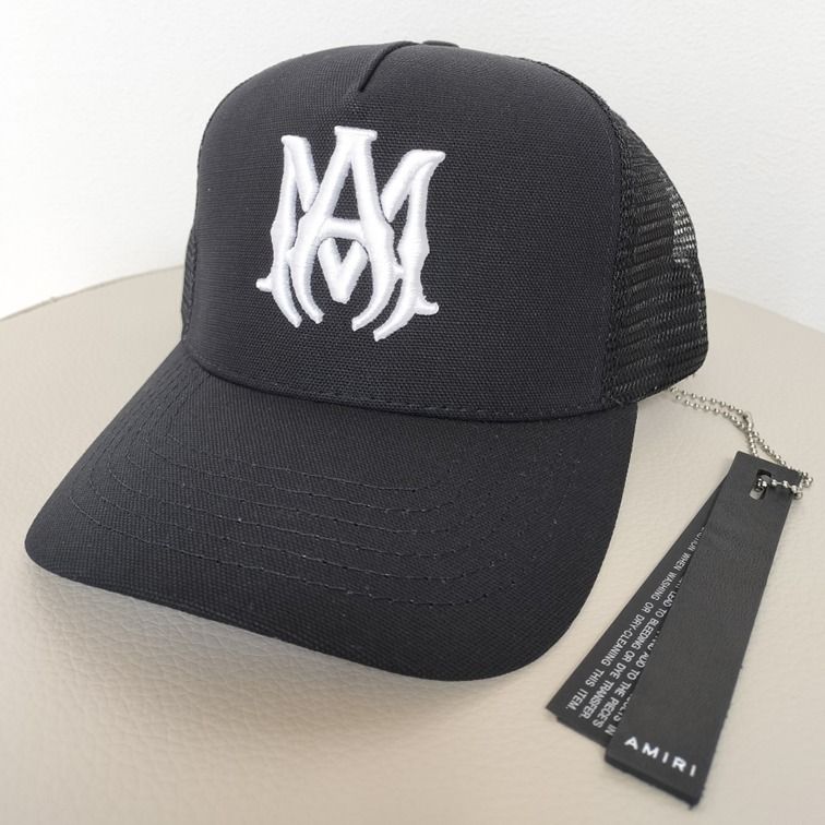 送料関税込【AMIRI】アミリ ロゴ コットンメッシュ キャップ (AMIRI