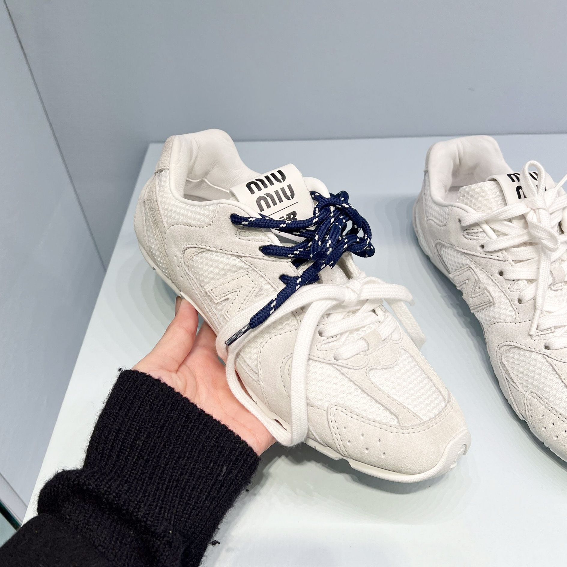 ☆MIUMIU x New Balance☆ 530 SL スエードxメッシュ スニーカー