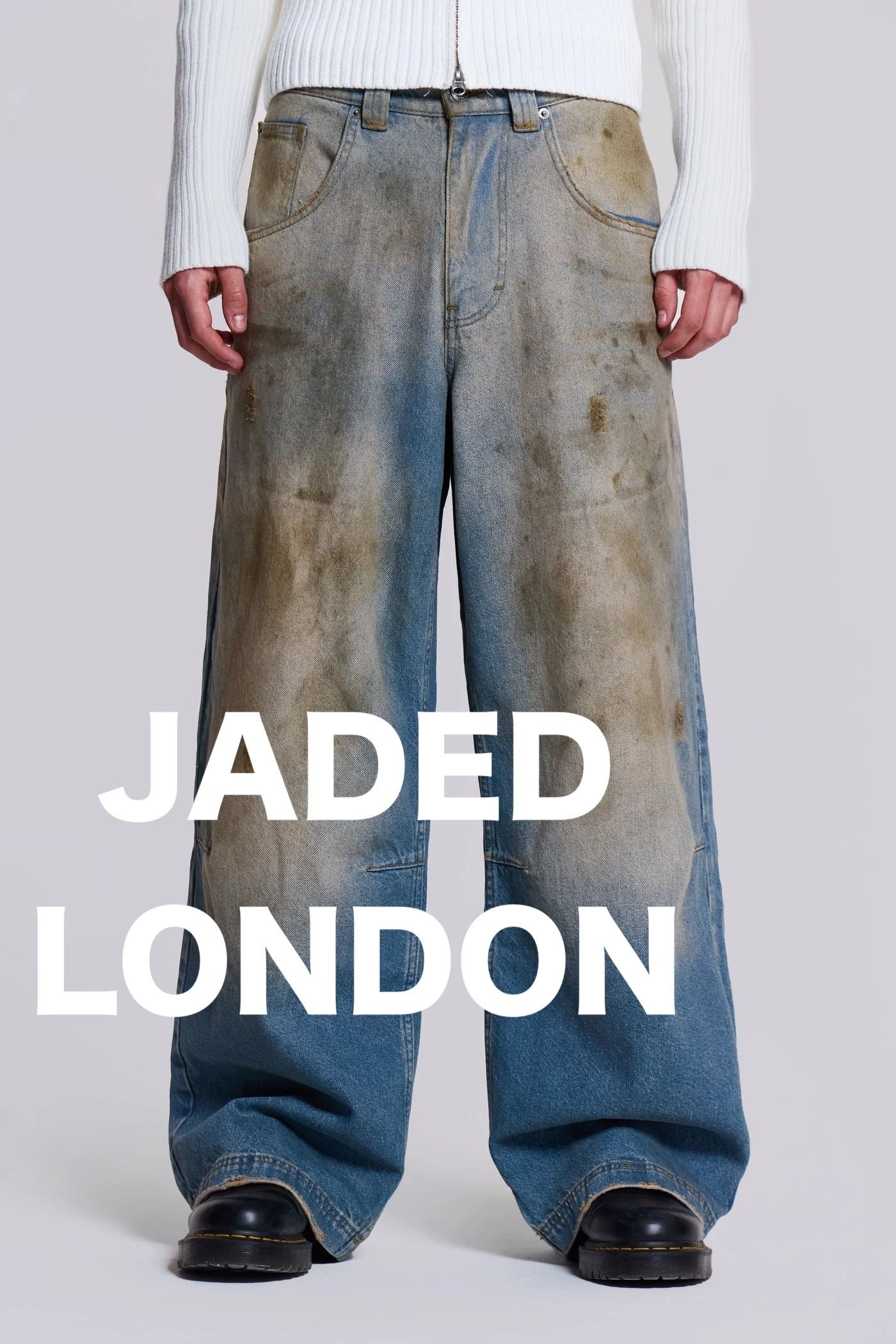☆英国発*JADED LONDON*新作*Mud Wash Colossusバギーデニム☆ (JADED