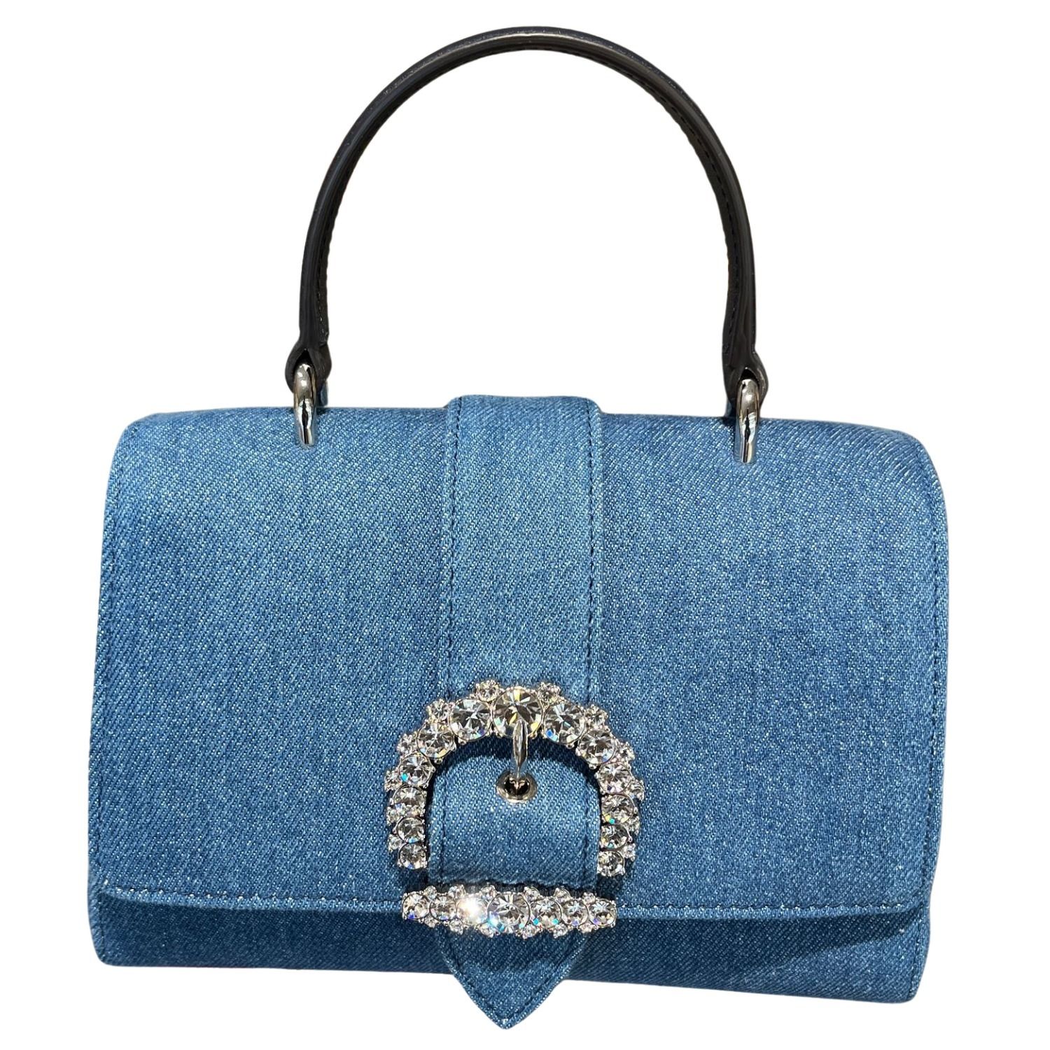 JIMMY CHOO ジミーチュウ CHERI デニム トップハンドル 2way Bag