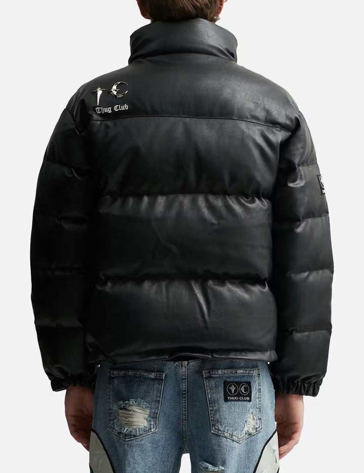 ☆関税/送料込☆THUG CLUB☆Leather Puffer Jacket☆ (Thug Club