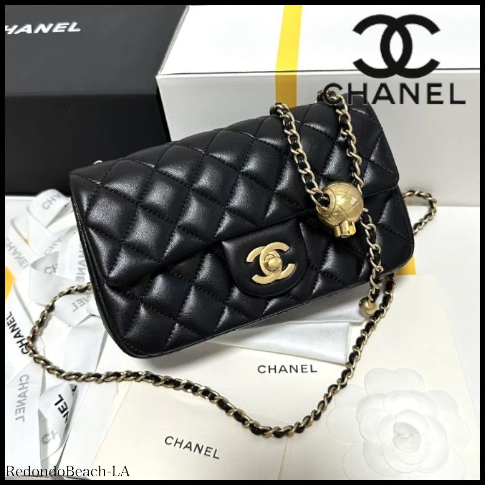 入手困難品】CHANEL☆ミニ フラップバック☆パールクラッシュ (CHANEL