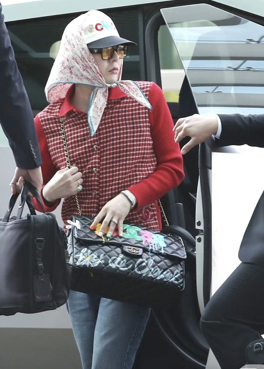 CHANEL シャネル カーディガン チェック柄 G-Dragon (CHANEL/ニット