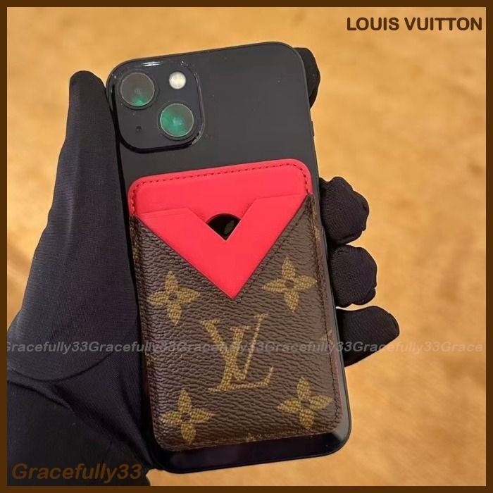 ルイヴィトン】ポルトカルト・マグネット スマホアクセサリー (Louis