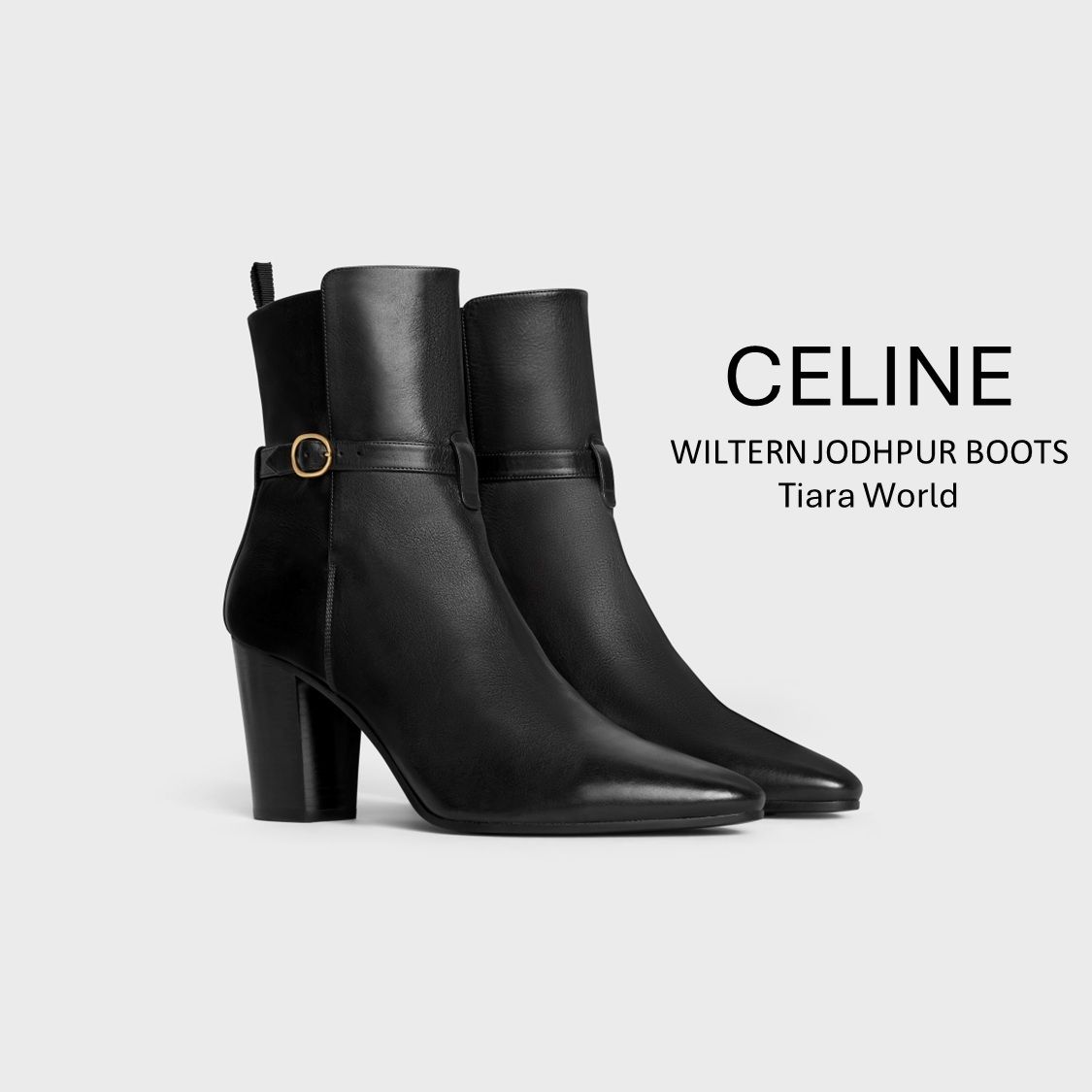 お洒落メンズ◇CELINEジョドパーズウィルターンブーツ ブラック