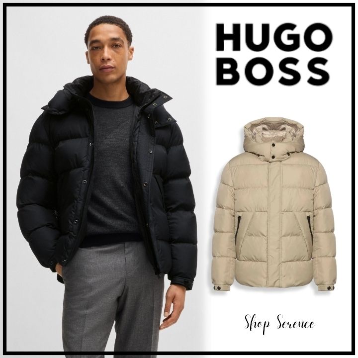 ☆関税込☆【BOSS】パファージャケット デタッチャブルフード (Hugo