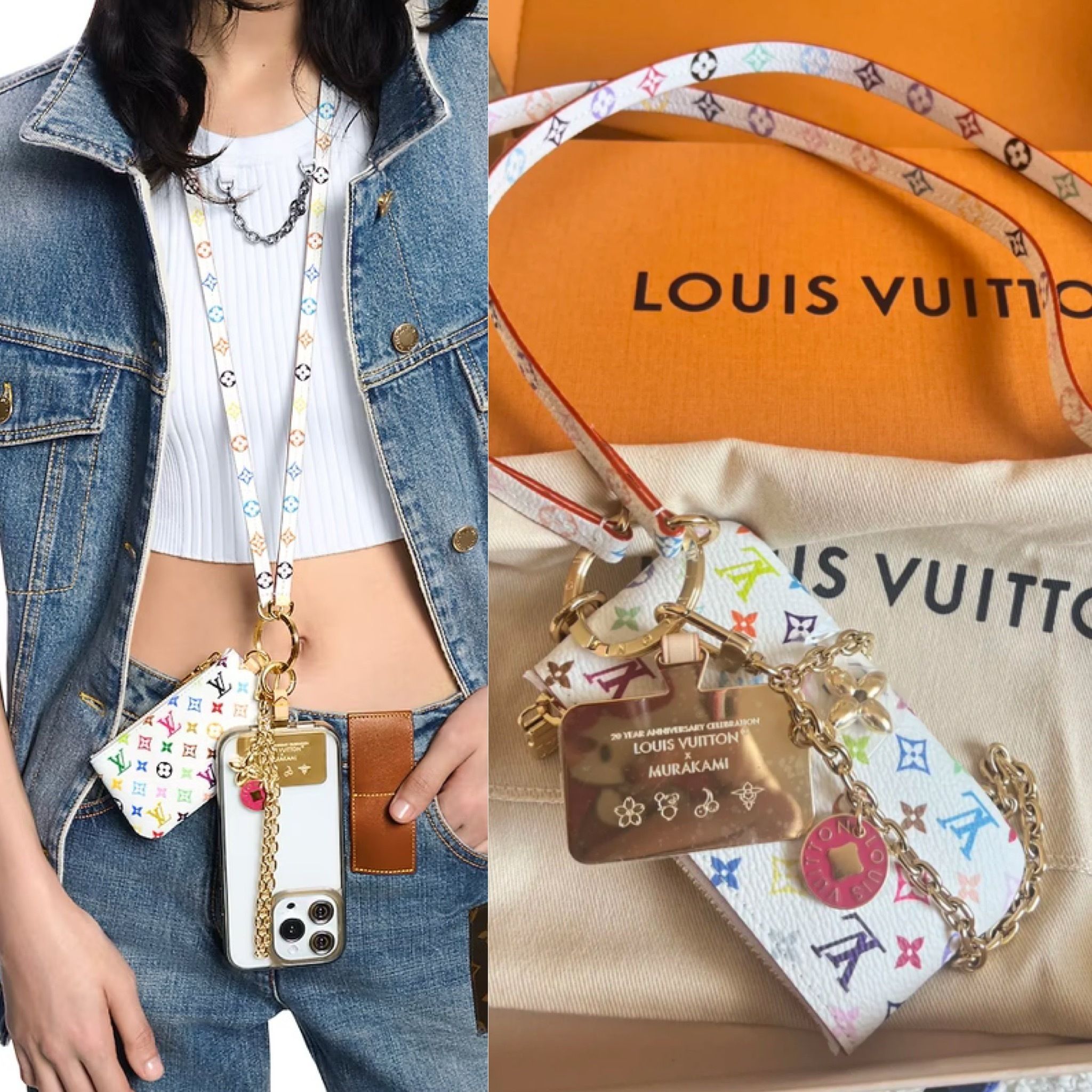 コンケース付き！】ルイヴィトン×村上隆 フォンストラップ (Louis