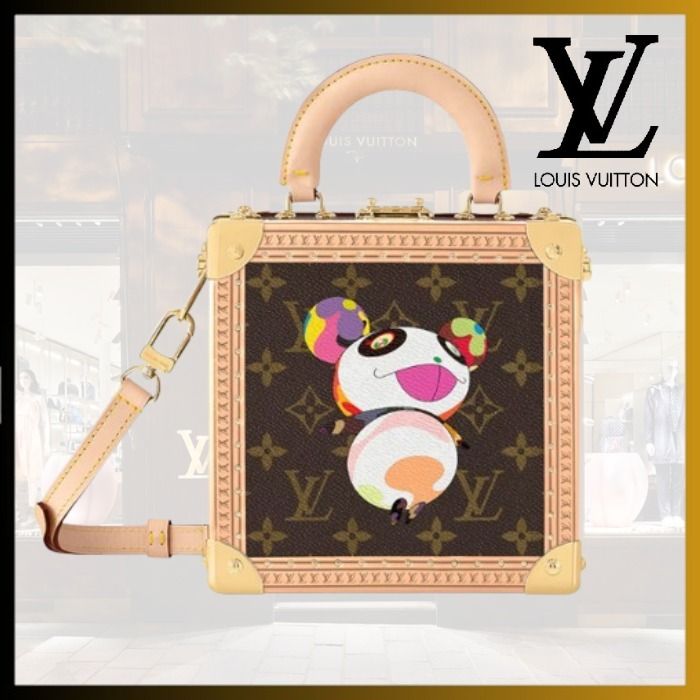 可愛いパンダ】Louis Vuitton×村上隆 ミニスクエア トランク (Louis