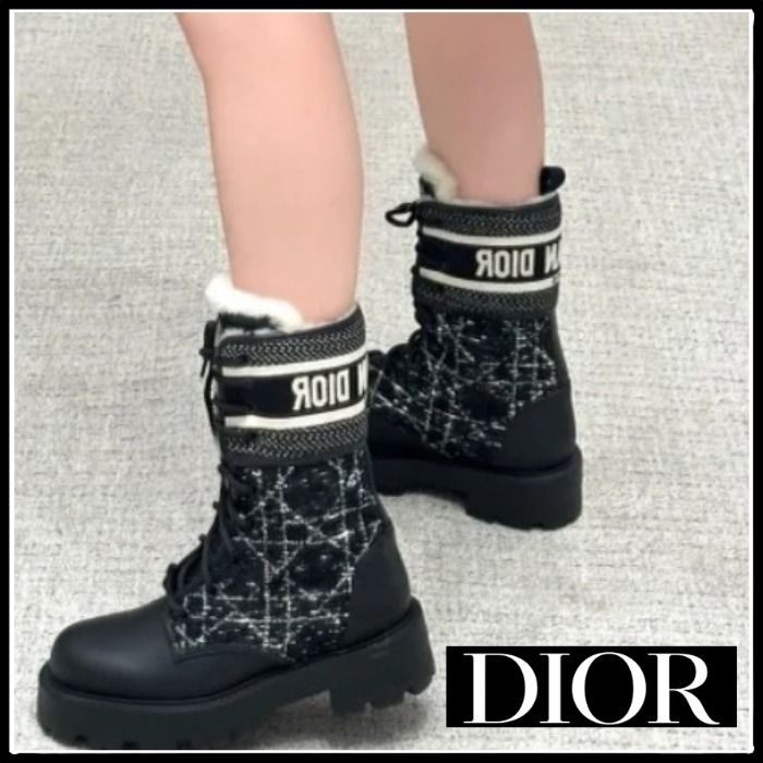 個性的なデザイン♡】Dior D-Major ショートブーツ (Dior/ショート