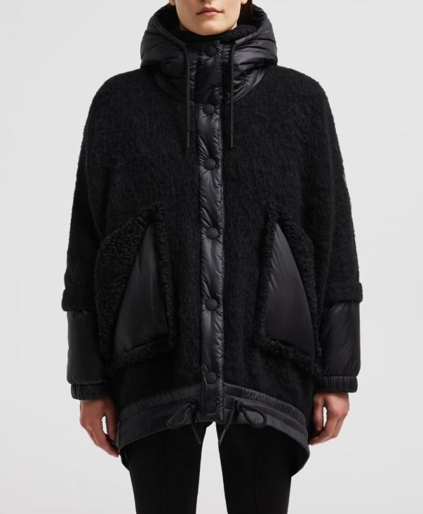 MONCLER GRENOBLE 2024/25秋冬新作 異素材MIXダウン入りポンチョ