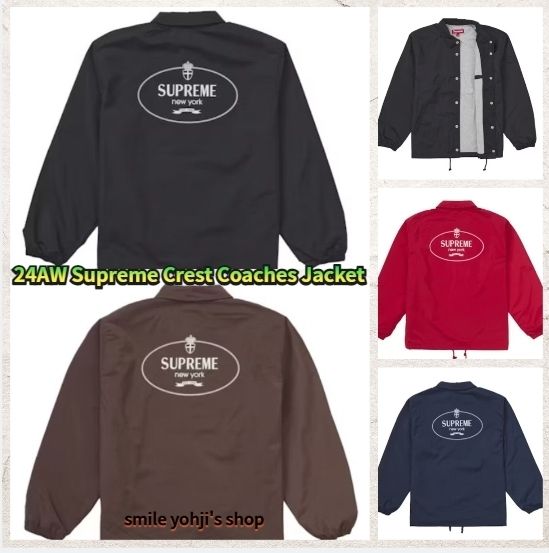 ☆24AW WEEK18☆Supreme Crest Coaches Jacket (Supreme/コーチ