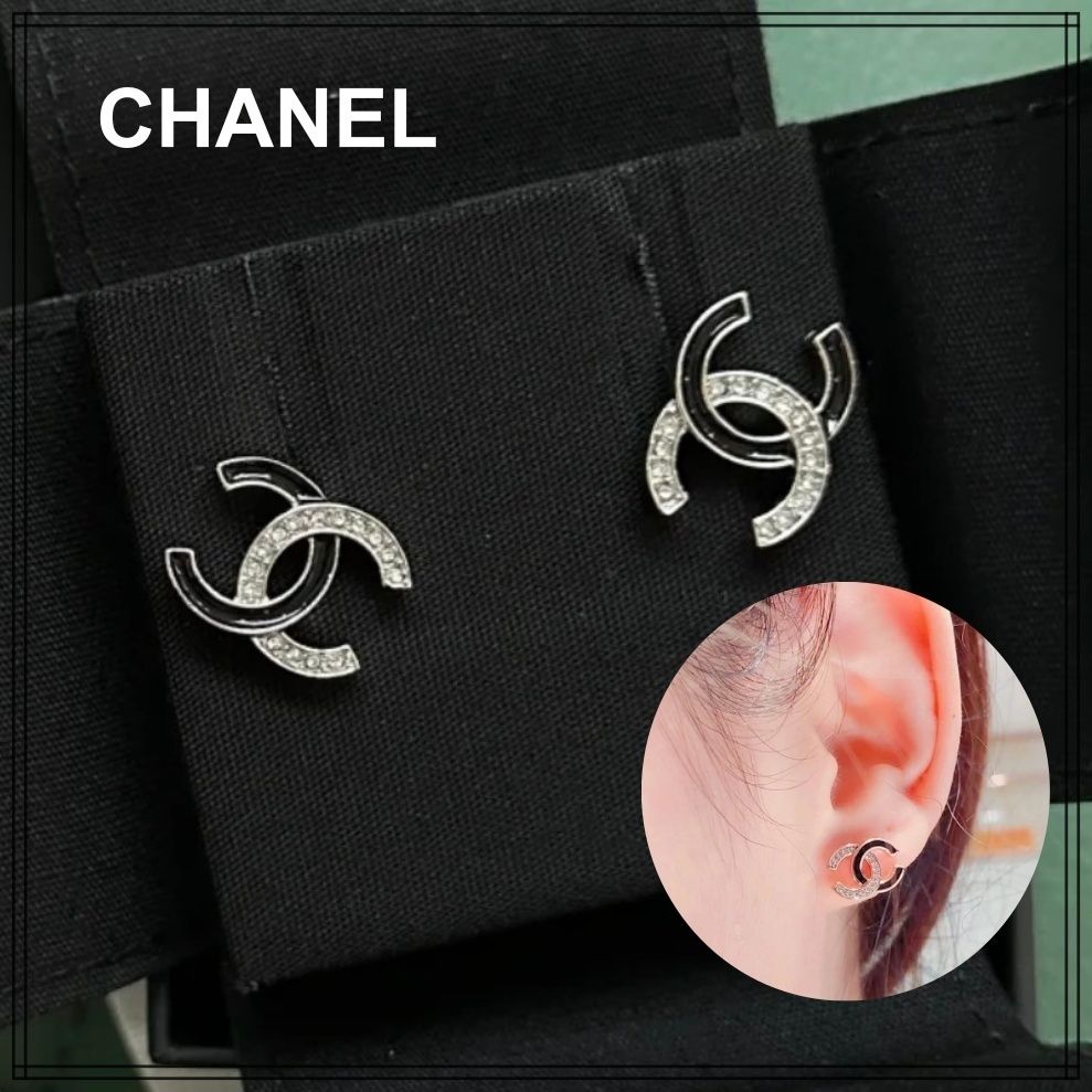 シンプル【CHANEL】CCロゴピアス ギフトにも メンズも (CHANEL/ピアス