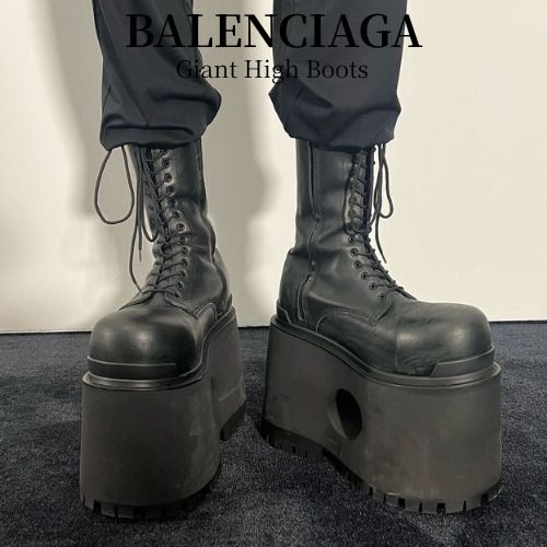 BALENCIAGA◇Giant ジャイアント ハイブーツ（ブラック） (BALENCIAGA