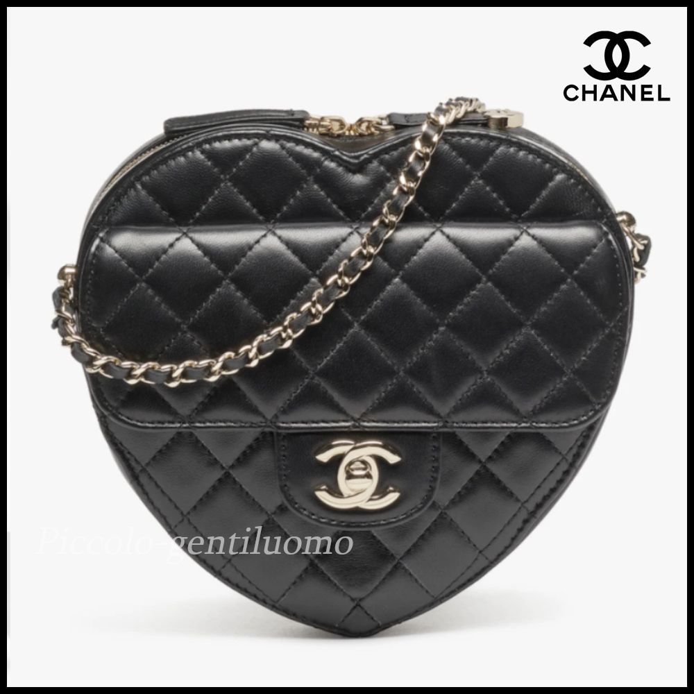 ハートが可愛すぎる♪】シャネル☆ハートショルダーバッグ (CHANEL