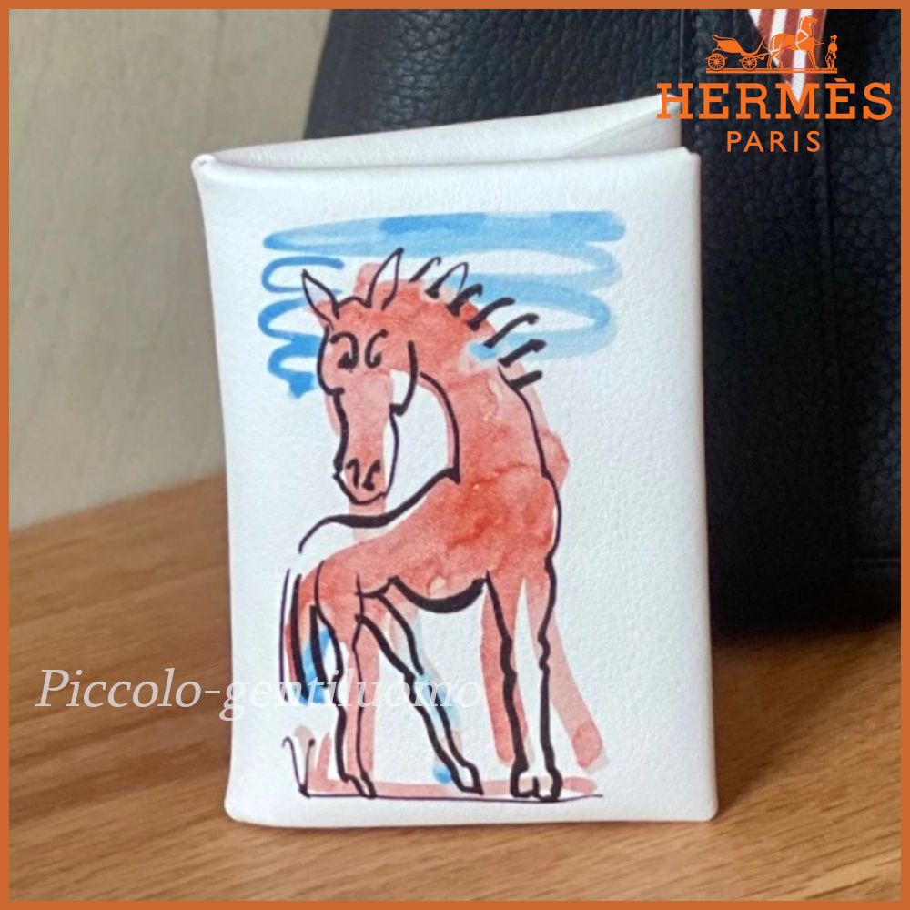 馬ペイントが希少♪】エルメス カルヴィデュオ コンパクト (HERMES