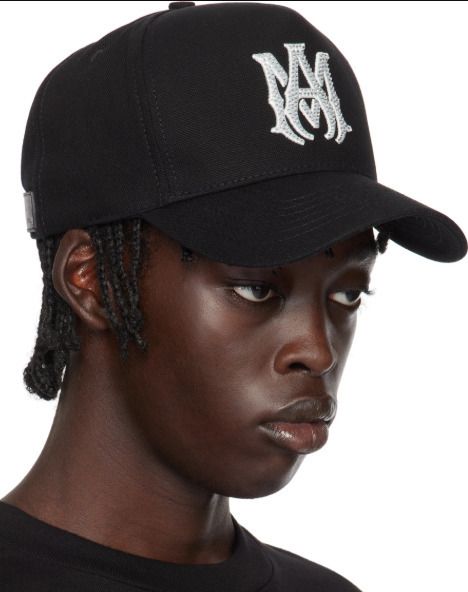 Amiri MA Crystal Hat フロントロゴラインストーン キャップ (AMIRI