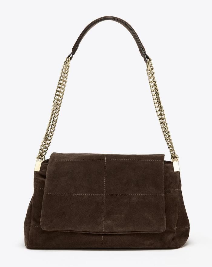 国内発送☆ZARA☆スプリットスエードレザー*ショルダーバッグ (ZARA