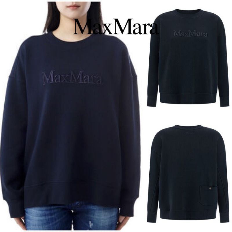 Max Mara】Monza スウェットシャツ ネイビー (Max Mara/スウェット