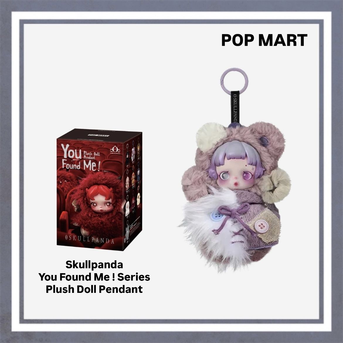 POP MART】Skullpanda You Found Me ! Series / Ratty Bear (POP MART