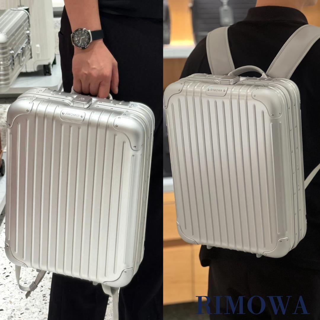 軽さと耐久性を備えた《RIMOWA》アルミニウムバックパック (RIMOWA