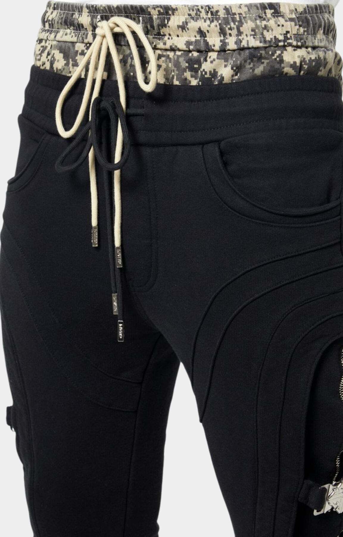 GUAPI】オブシディアン ブラック プレミアム スウェットパンツ (GUAPI