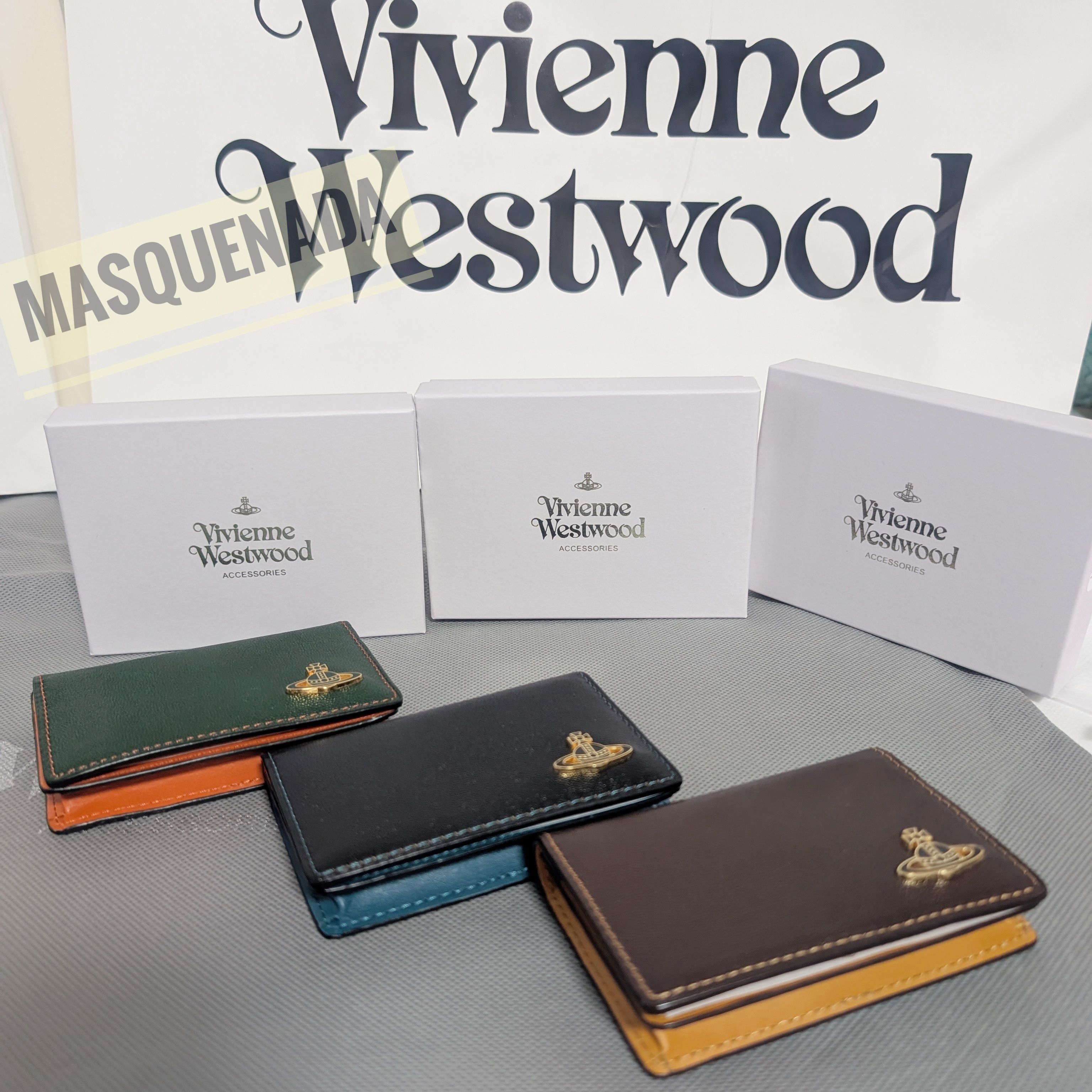国内即発送☆Vivienne Westwood カラーブロック 名刺入れ (Vivienne