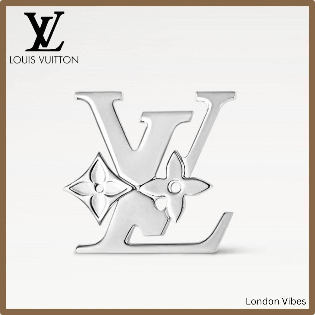 シンプル上品☆ Louis Vuitton ブローチ LVロゴ メンズ (Louis Vuitton