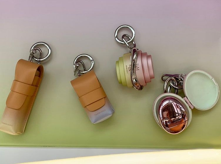 TAMBURINS] Perfume Balm + Leather Wear Case Keyring SET (tamburins