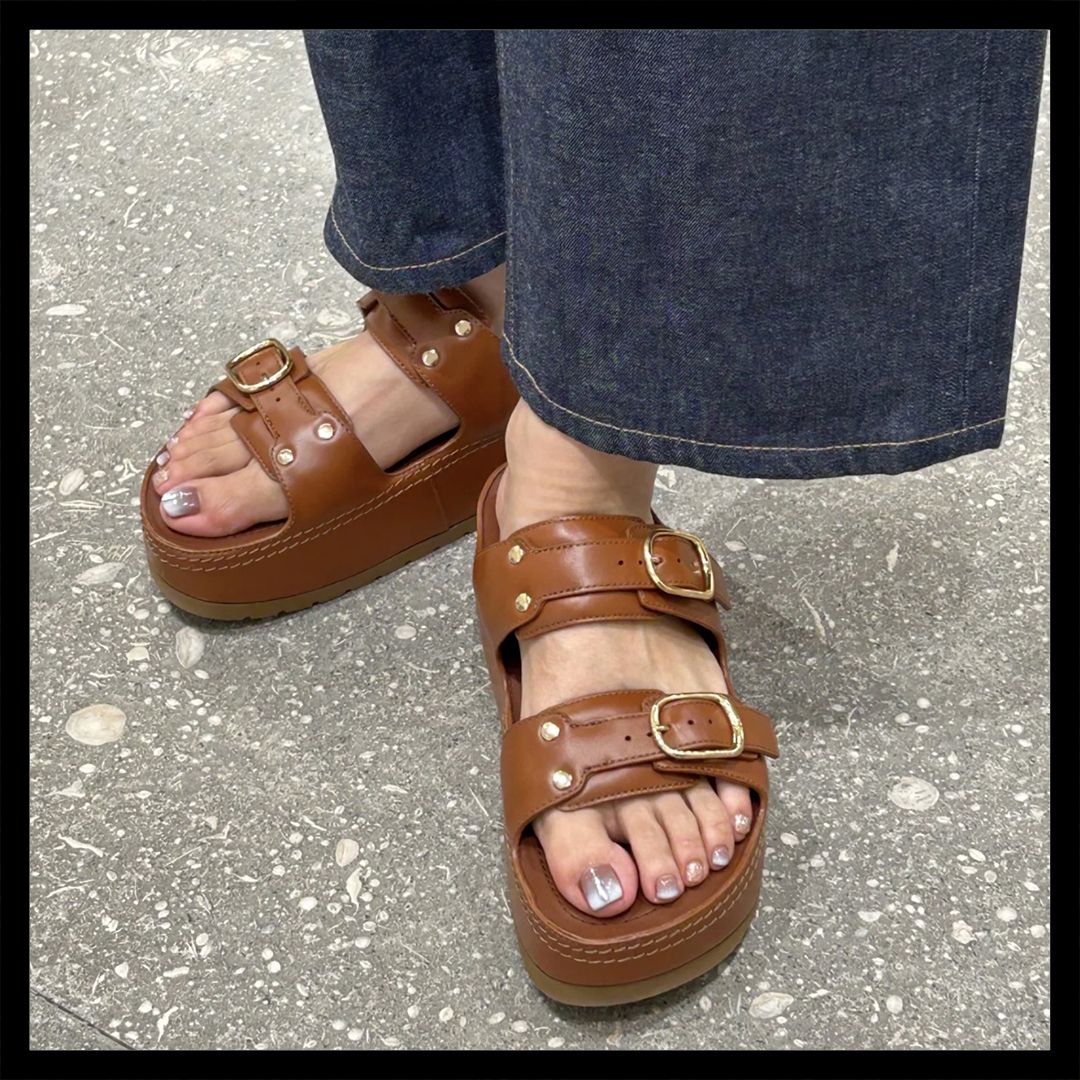 おしゃれ♡】CELINE ポリー ウェッジミュール (CELINE/サンダル