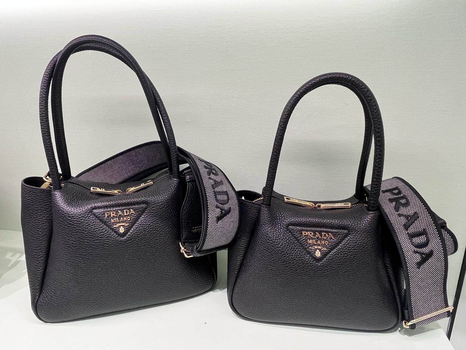 PRADA☆フルーヴィッテロダイノソフトレザーミニハンドバッグ (PRADA