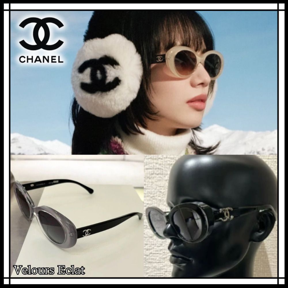 たきや 様 CHANEL シャネル サングラス スモークレンズ クリアーグレー
