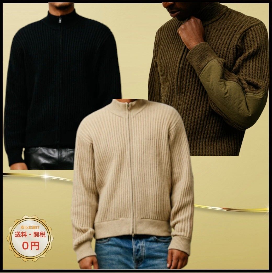 関税込み♪【STUSSY】LAMBS WOOL ZIP ☆ セーター (STUSSY/ニット