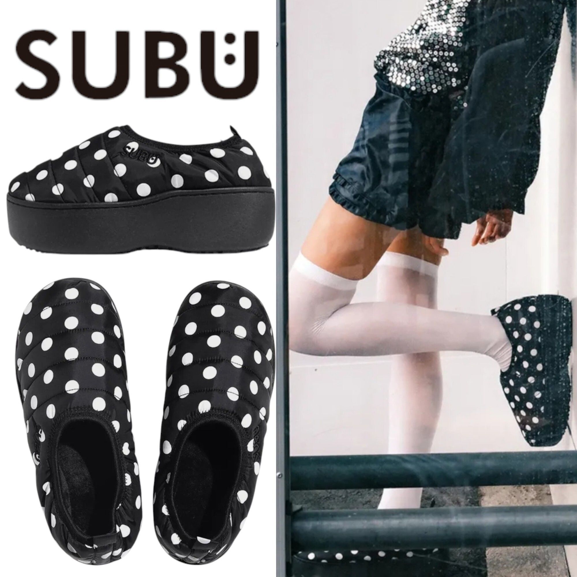 SUBU VAMP PLATFORM DOTS ☆送料込 (SUBU/サンダル・ミュール) SV-14