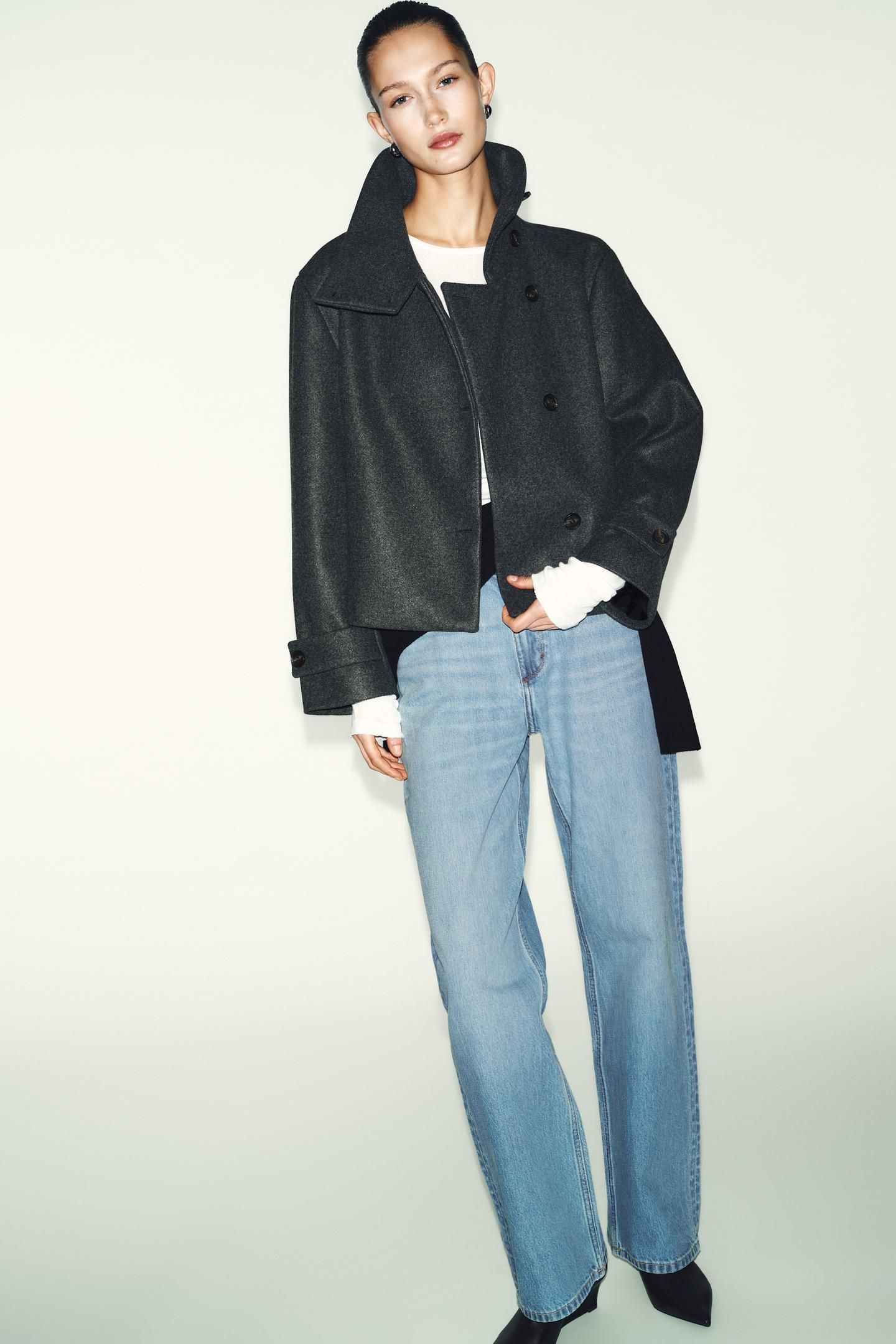 ZARA ハイネックショートコート (ZARA/ジャケット) 2078/780/803【BUYMA】