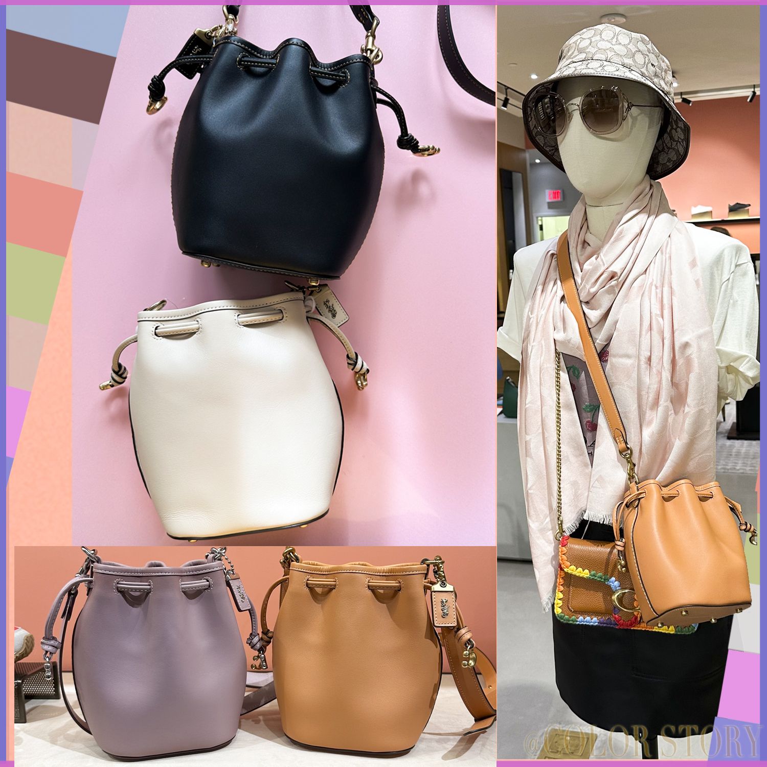 COACHブティック】人気の新作がVIP SALE○ローラ 巾着バッグ (Coach