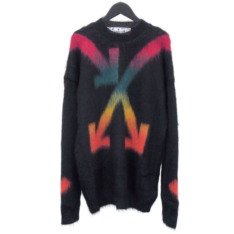 Off-White モヘアニット レインボー OMHA036E20KNI002-1087 (Off-White