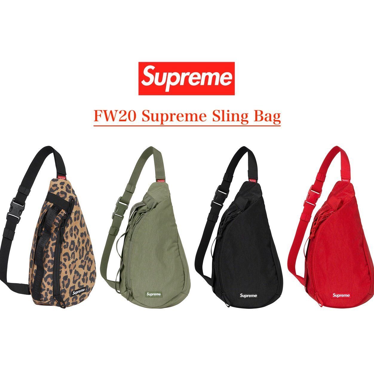 FW20 Supreme Sling Bag - シュプリーム スリング バッグ (Supreme