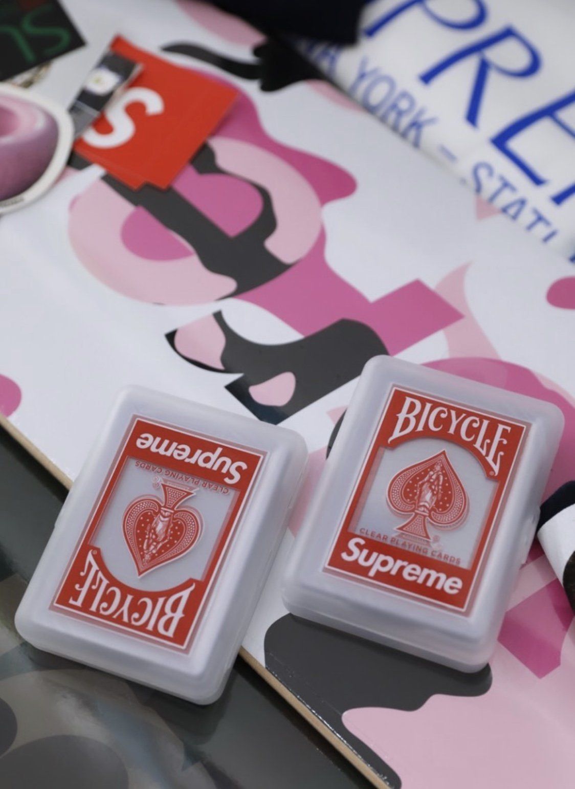 FW20 Supreme Bicycle Clear Playing Cards - トランプ (Supreme