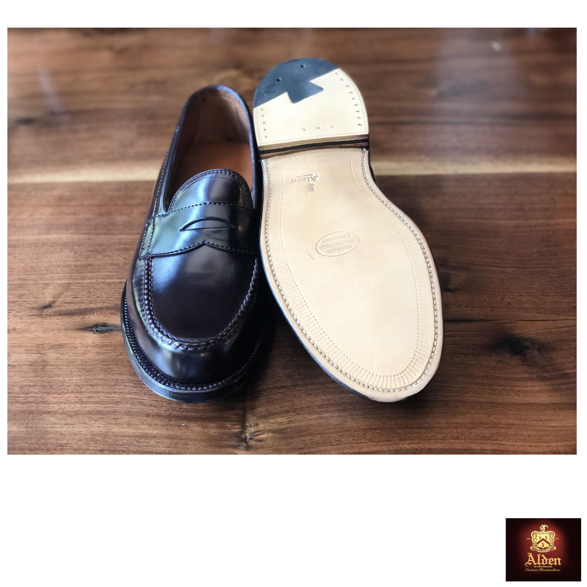 Alden] 986 ヴァンラスト Color 8 コードバン ペニーローファー (ALDEN