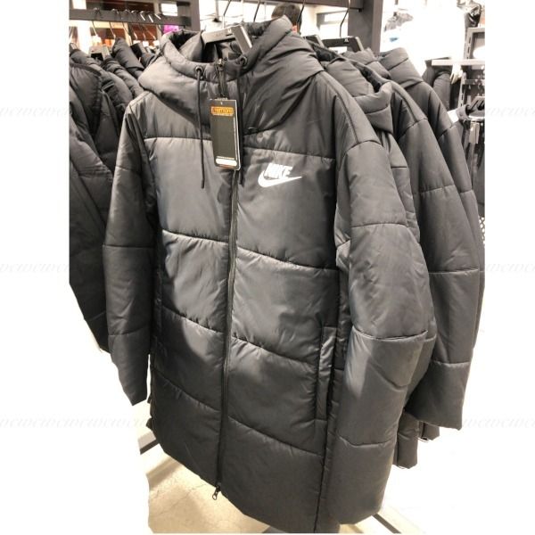 すぐ届く！ナイキ国内発□ブラック ミディアム ダウンコート (Nike