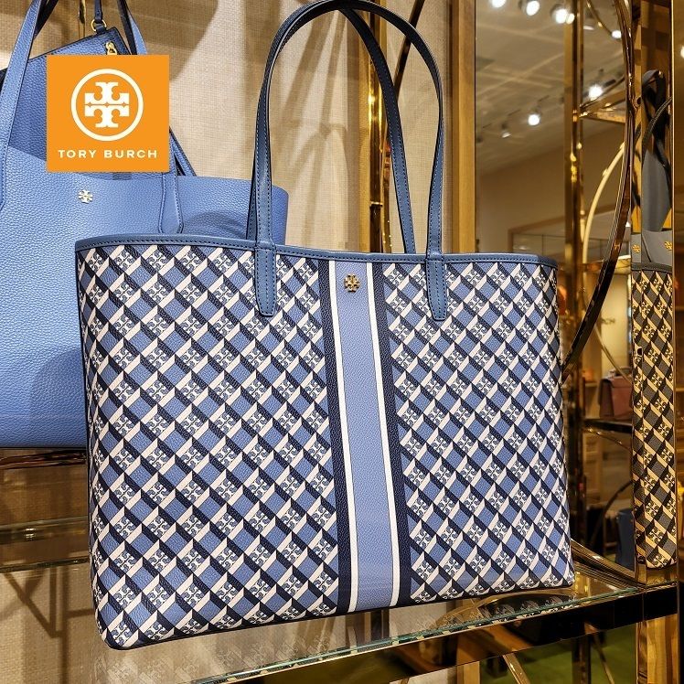 TORY BURCH】A4収納可☆GEO LOGO TOTE☆日本未発売☆送料無料! (Tory