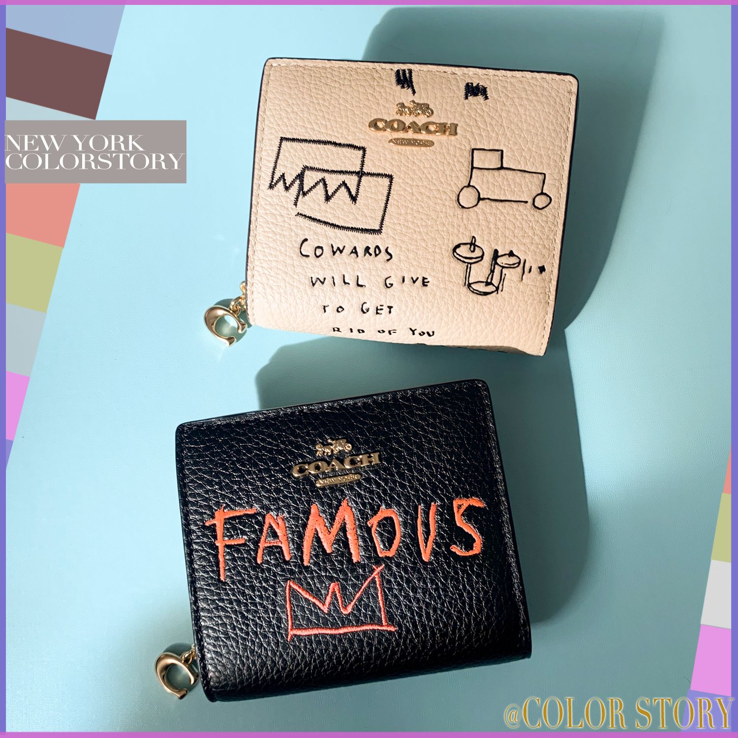 COACH x バスキア】○限定コラボ○アート作品○コンパクト財布 (Coach