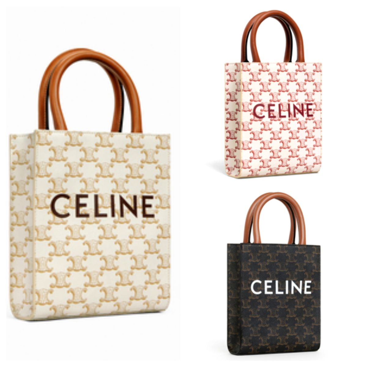 CELINEセリーヌ☆ミニバーティカルカバ☆トリオンフキャンバス (CELINE