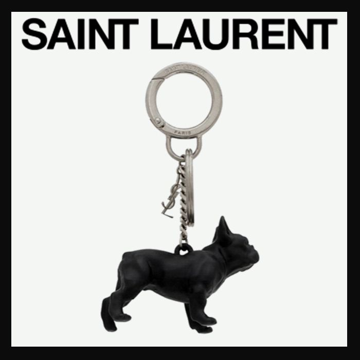 すぐ届く直営店【Saint Laurent】サンローラン ドッグキーリング