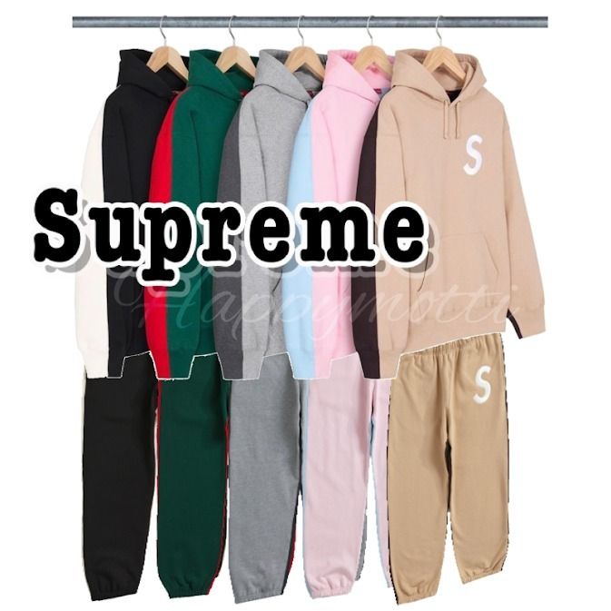 Supreme S Logo Split スウェット パーカー&パンツ○関送無料