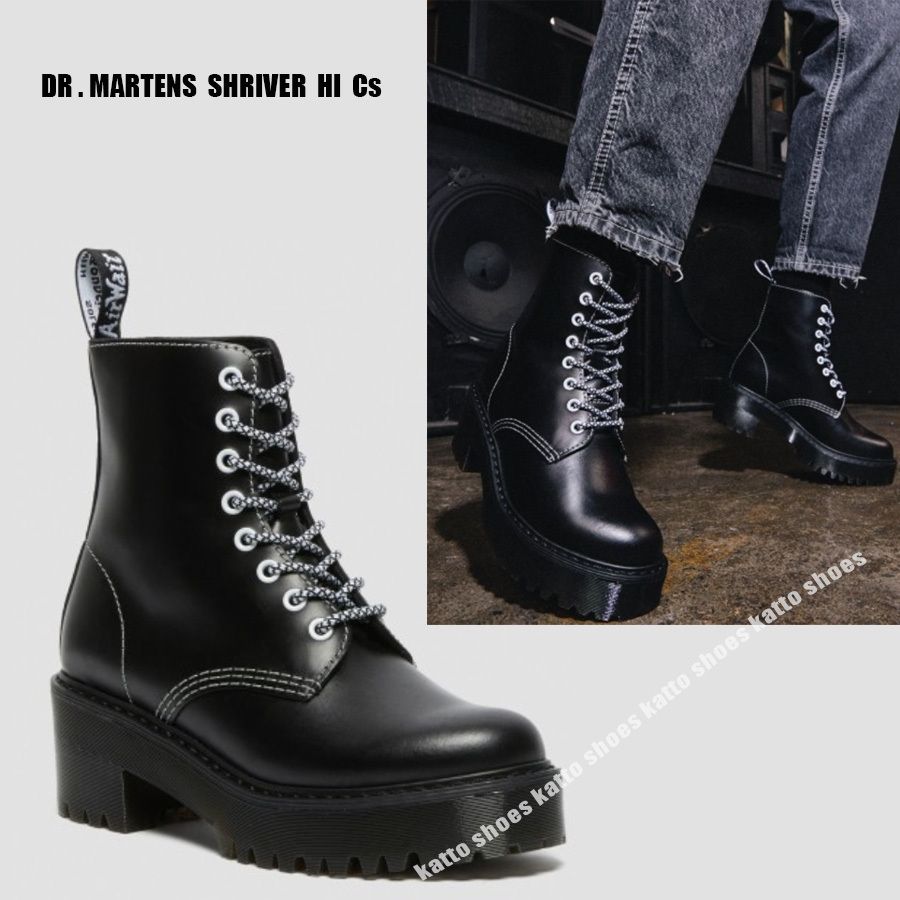 Dr Martens☆SHRIVER HI Cs☆レースアップ☆厚底 ブーツ (Dr.Martens